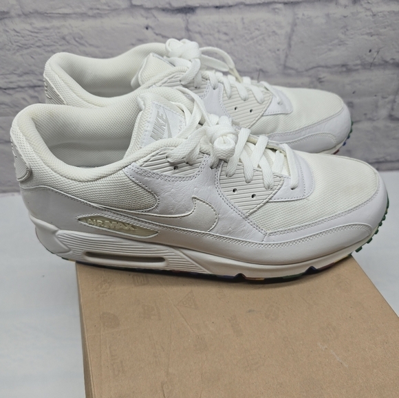 2008 Nike Air Max 90 325018 111 NSW Olympic White Men's Size 14 - Picture 4 of 11